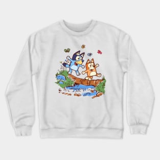 happy funny bluey Crewneck Sweatshirt